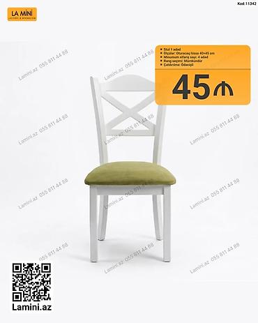 ofis masa: LA MINI – Klassik dizaynlı yemək otağı stulu - Model: Kod 11342 - — 1