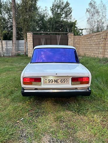 lada kalina: VAZ 2107 sedan – ağ rəng, 4 qapı, arxaötürücülü klassik model — 6