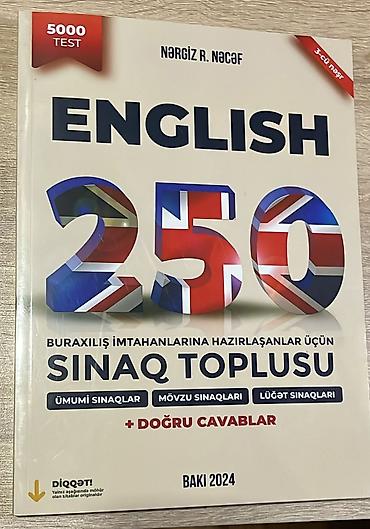 Testlər: Məhsul: “English 250 – Buraxılış imtahanlarına hazırlaşanlar üçün — 1
