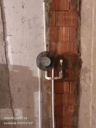 İstilik sistemi: Kombi sisteminin cekilmesi.kanalzasiya sistemleri.Divar ici unitaz ve — 15