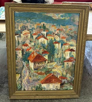 Ev üçün dekor: "Прибалтика". Холст, масло. Размеры: 61 × 47 см. Автор Мирзаага — 1