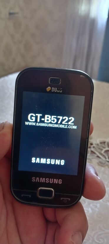 Samsung: Samsung B5722 Duos, 2 GB, цвет - Синий, Кнопочный, Сенсорный, Беспроводная зарядка