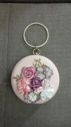 Digər kolleksiyalar: Xanım üçün bej rəngli üzəri dekor güllərlə, muncuqlarla, əl tutan — 2