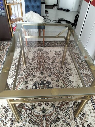 Masalar: Qonaq masası, İşlənmiş, Açılmayan, Şüşə, Dördbucaq masa — 7