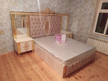 Спальные гарнитуры: 2 односпальные кровати, Шкаф, Комод, Трюмо, Азербайджан, Новый