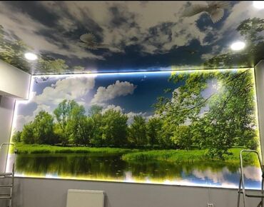 Натяжной потолок: Натяжной потолок 3D потолки, Матовое, Глянцевое — 12