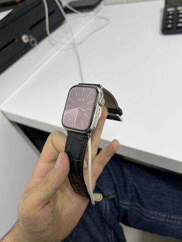 аппл вотч: Apple Watch series 7 45mm Stainless steel (СТАЛЬНОЙ КОРПУС) Ловит