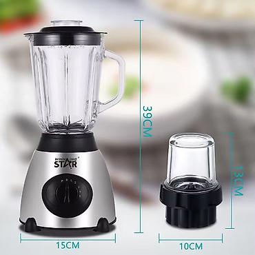 Blender şirələr və smuzilər hazırlamaq üçün 1,5 litrlik şüşə qabı və lalafo.az -da Blender şirələr və smuzilər hazırlamaq üçün 1,5 litrlik şüşə qabı və