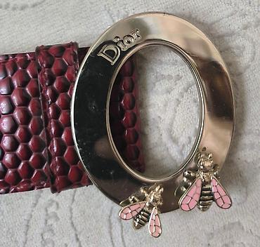 женские ремни: Продаю женский ремень Prada и Dior золотистого и красного цвета — 5
