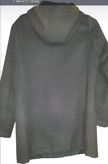 перехотка: Пальто, Осень-весна, Драп, По колено, С капюшоном, 5XL — 2