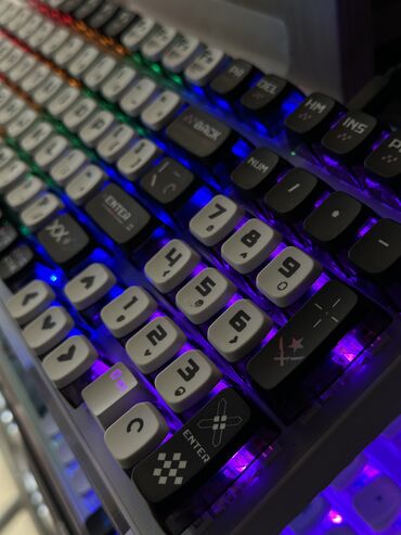 Клавиатуры: Клавиатура, Механическая, Проводное подключение, Размер: 100% — 13