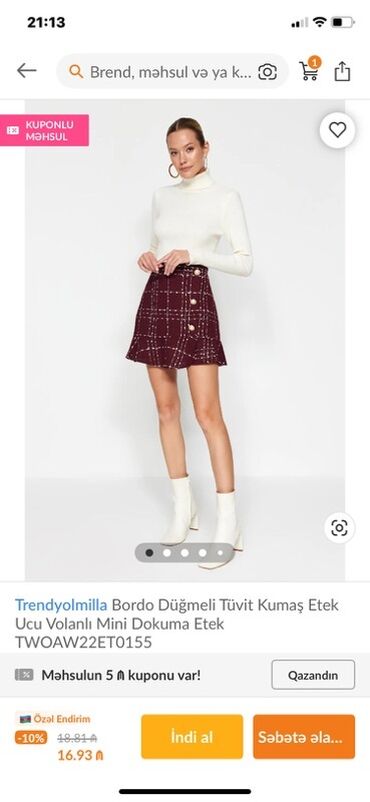 фатиновые юбки для девочек: Mini Ətək, Trendyolmilla, L