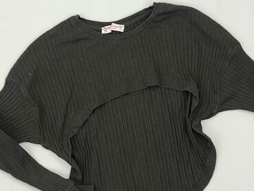 czarny crop top na ramiączka: Top, 8 years, 122-128 cm, condition - Good