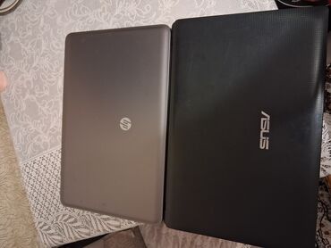 islenmis notbuklarin satisi: İki ədəd noutbuk satılır – Asus və HP. Hp -nin klaviaturasının 1