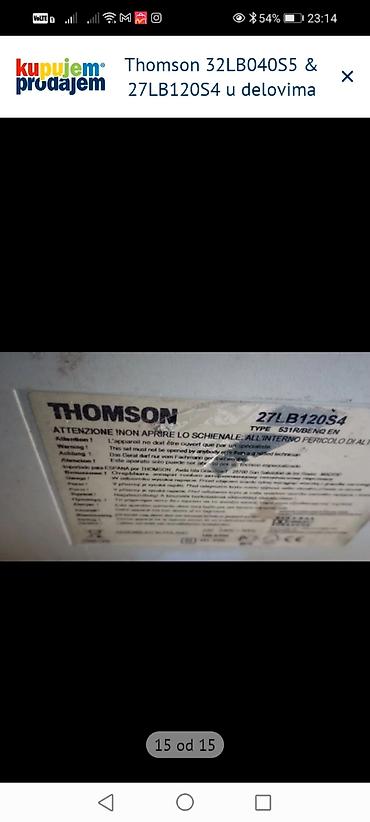 Aksesoari za TV i video: Thomson 32LB040S5 i 27LB120S4 – prodaja u delovima Dostupne — 16