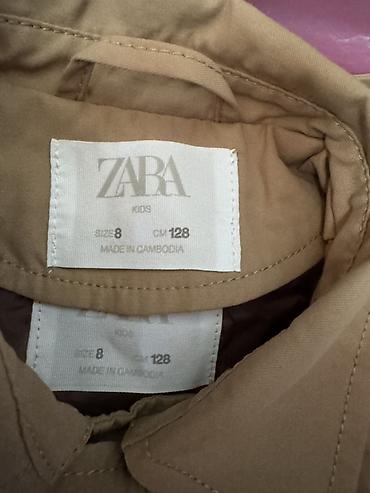 дождевик детский: Детский тренч ZARA Kids - Размер: 8 лет, рост 128 см (ярлык на фото) — 4