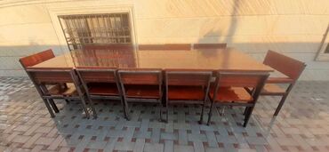 pulsuz kiraye bag evleri - Azərbaycan: Bag stol stul 12 Nəfərlik Dəst 310sm*110sm8 Stul + 4 Kreslo + 1 Stol1