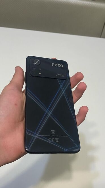 скупка телефона: Poco X4 Pro 5G, Жаңы, 128 ГБ, түсү - Кара, 2 SIM