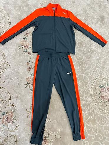pull and: Мужской спортивный костюм, XL, Puma, Новый, цвет - Серый, Самовывоз — 1