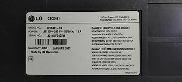 smart tv: LG 32CS461 – 32 düym LCD televizor Xüsusiyyətlər: - Ekran: 32" LCD - — 3