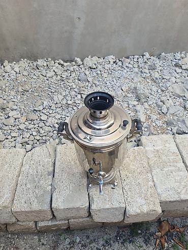 Самовары: Klassik metal samovar - Material: parlaq metal gövdə, dekorativ — 2