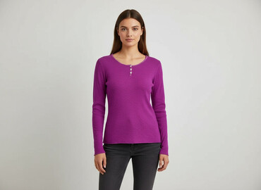 dzianinowa bluzki z długim rękawem: A&M, Women's blouse, size M