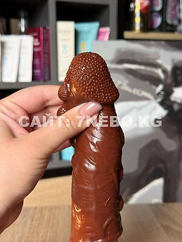Товары для взрослых: Мягкая темная реалистичная стимулирующая «Brave Man» с подхватом — 25