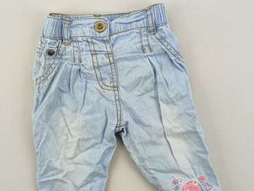 jeansy szerokie nogawki: Джинсові штани, 3-6 міс., стан - Хороший