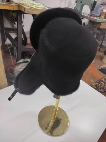 норковые шапки мужские цена: Цвет - Черный