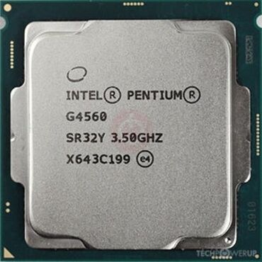 Процессор Pentium G4560. 2 ядра, 4 потока. Аналог проца i3 6100. Тип