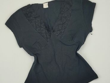 bluzki czarne krótki rękaw: Blouse, S (EU 36), condition - Good