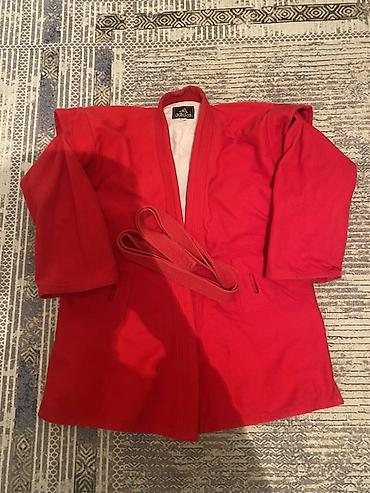 Куртка для самбо Adidas (красная) + пояс Продаю красную куртку для at lalafo.kg Куртка для самбо Adidas (красная) + пояс Продаю красную куртку для