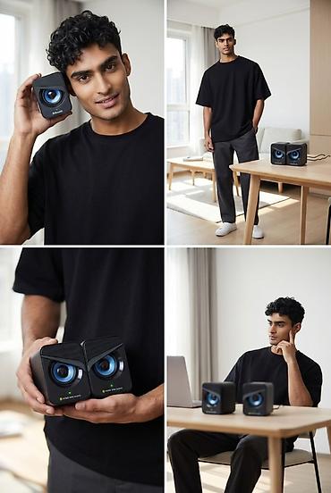 Audio: HOME MINI AUDIO stolüstü stereo dinamiklər - İki ədəd kompakt — 1