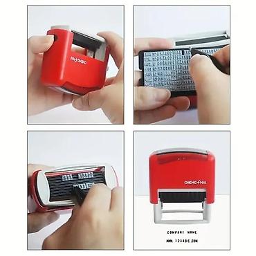 Reklamiranje, štampanje: Samoslagajući \"uradi sam\"" pečat 58X22mm Opis proizvoda — 8