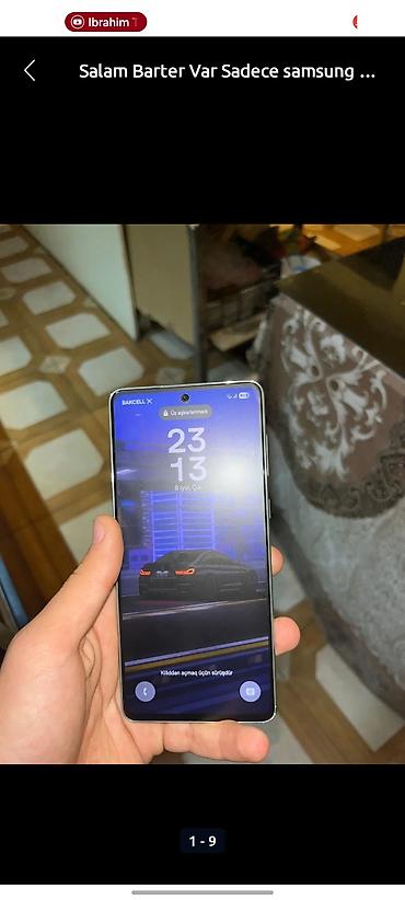 barter iphone x: Samsung Galaxy A73 5G, 128 GB, rəng - Göy, Face ID, Barmaq izi — 4