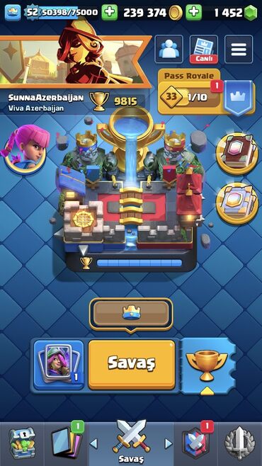 yopmail hesabları: Clash Royale.Bağlantılar təmiz,Hesabın tək sahibiyəm.60 emoji 9 evrim