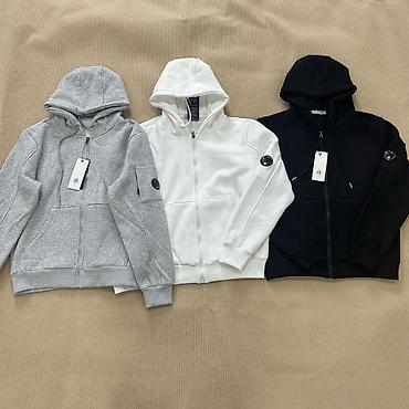 ecco biom: Худи CP company - Модели: серый меланж, белый, черный - Крой — 1