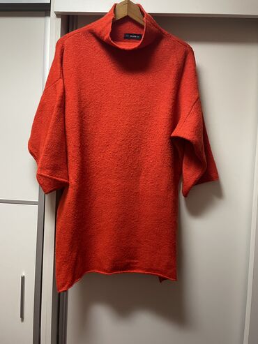 dzemperi zara: XL (EU 42), Wool, Single-colored, color - Orange