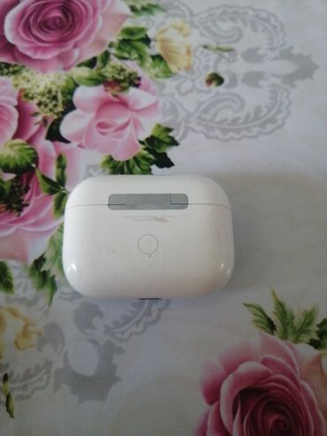 микро наушник: Б/у Беспроводные (Bluetooth) Наушники, Apple, цвет - Белый