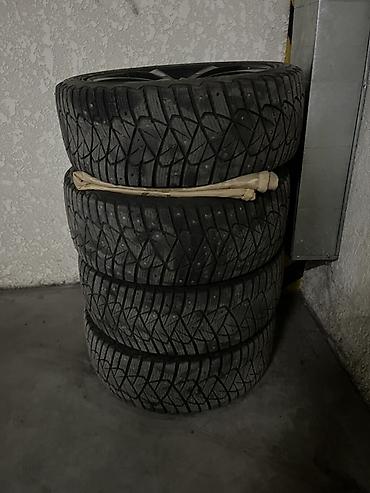 Колеса в сборе 225 / 45 / R 17, Зимняя шипованная, Б/у, Комплект, Литые