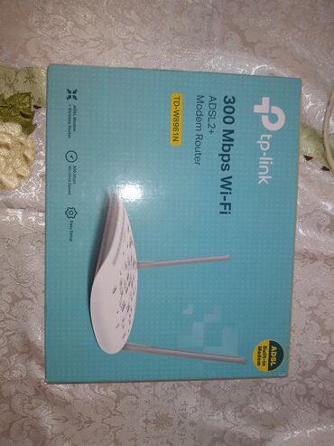 Modemlər və şəbəkə avadanlıqları: TP-Link TD-W8961N modeli 300 Mbps sürətli Wi-Fi ADSL2+ modem router