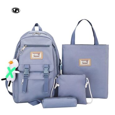 Rukzaklar: Dördlü və beşli çantalar dəsti. Dəstə bir ədəd rəngli və rəngli — 39