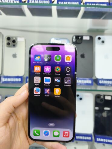 Apple iPhone: IPhone 14 Pro, 128 GB, Deep Purple, Face ID — 12