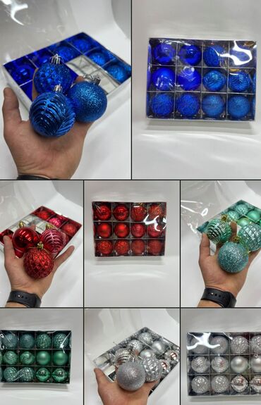 Ёлочные шары и украшения: Все виды елочных игрушек ✨🎄 Оптом и в розницу 🤗 Любые диаметры at lalafo.kg — 3 Ёлочные шары и украшения: Все виды елочных игрушек ✨🎄 Оптом и в розницу 🤗 Любые диаметры — 3