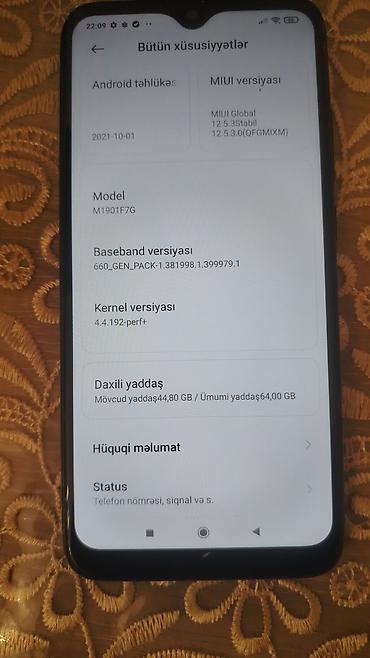 note 12: Redmi Note 7, 64 GB, rəng - Qara, Barmaq izi — 4