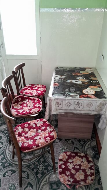 барный стул бу купить: Кухонный Стол, цвет - Коричневый, Б/у