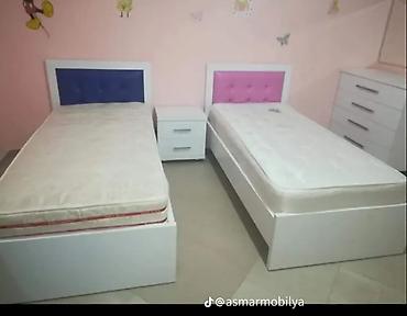 Uşaq/yeniyetmə otağı üçün mebel dəsti - 2 ədəd tək nəfərlik çarpayı