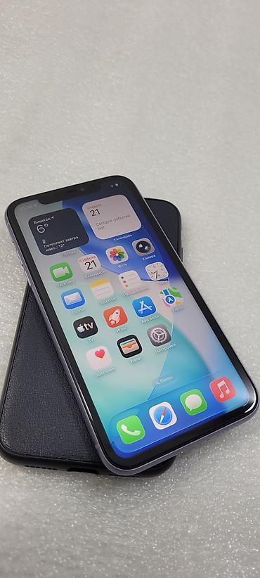 Apple iPhone: IPhone 11, Б/у, 64 ГБ, Голубой, Чехол, 90 % — 4