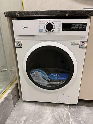 Продаю бу почти новую стиральную машину Midea MF60 — фронтальная at lalafo.kg Продаю бу почти новую стиральную машину Midea MF60 — фронтальная