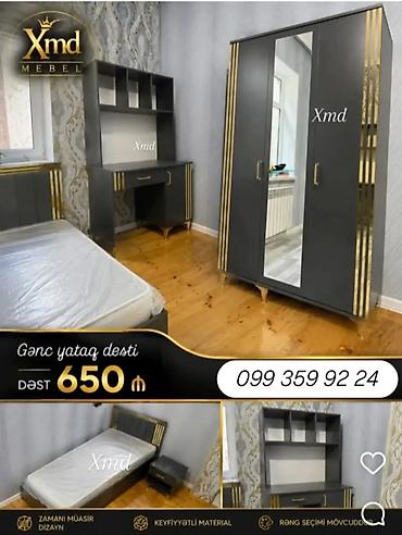 Детская мебель: Gənc yataq dəsti – XMD Mebel Dəst tərkibi: - Tək nəfərlik çarpayı — 1